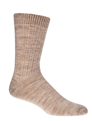 Feine Schaf-Woll-Socken mit Alpaka und Wolle - total 95 % Wolle pur